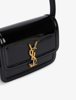 SAINT LAURENT Lock logo-plaque leather cross-body bag