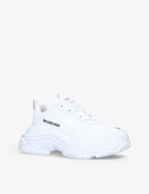 triple s leather and mesh trainers