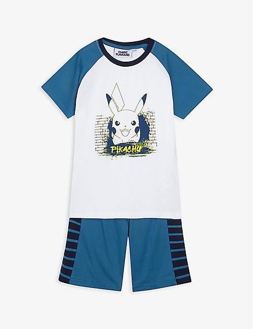 FABRIC FLAVOURS: Pikachu graphic-print cotton pyjama set 3-10 years