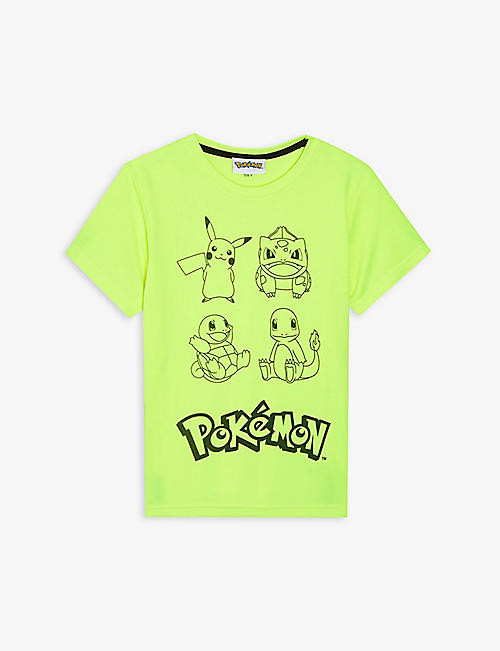 FABRIC FLAVOURS: Pokemon graphic-print woven T-shirt 3-10 years