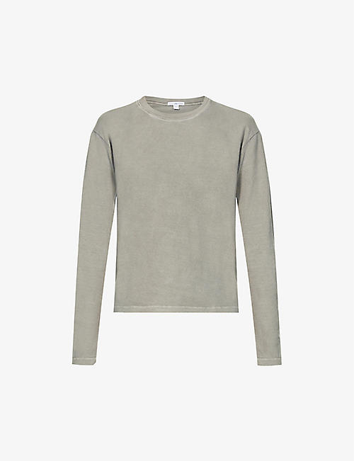 JAMES PERSE: Boxy long-sleeved cotton-jersey top