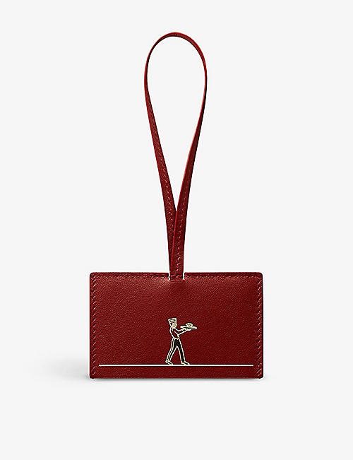 CARTIER: Diabolo de Cartier logo-embossed leather bag charm