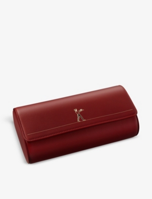 CARTIER - Diabolo de Cartier motif-print leather watch  display picture 3