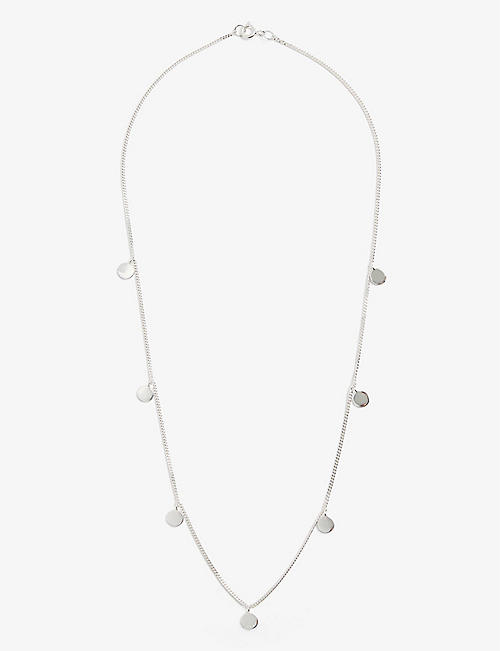 ANNA + NINA: Happy Smile sterling silver pendant necklace