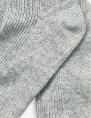 THE WHITE COMPANY: Ribbed cashmere bed socks sizes 4-7