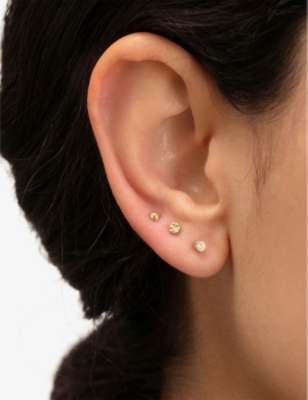 MONICA VINADER: Siren 14ct Yellow-Gold Single Earring