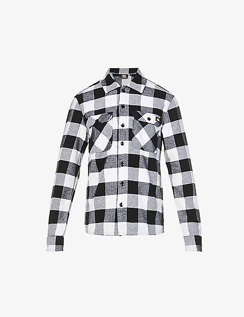 DICKIES: Sacramento checked relaxed-fit cotton overshirt