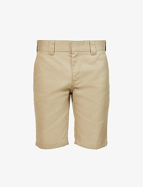 DICKIES: Logo-patch slim-fit woven shorts