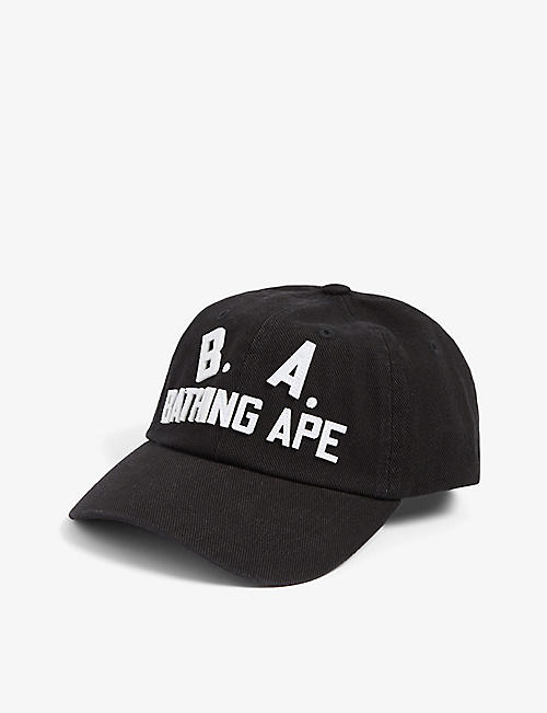 A BATHING APE: BA logo-embroidered cotton cap
