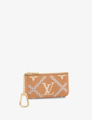 LOUIS VUITTON LV monogrammed leather key pouch