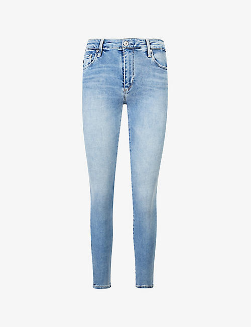 AG: Farrah skinny mid-rise stretch-denim jeans