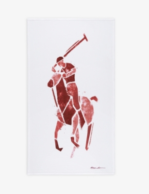 RALPH LAUREN HOME: Logo-embroidered cotton beach towel 100cm x 170cm