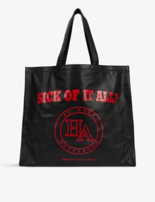 ENFANTS RICHES DEPRIMES - Sick Of It All graphic-print leather