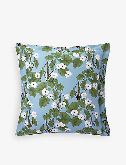 YVES DELORME: Hanae floral-print organic-cotton pillowcase 65cm x 65cm