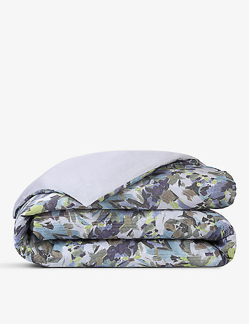 KENZO: Kamofleur floral-print cotton duvet cover