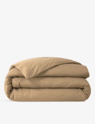 Hugo Boss Boss Camel Sense Cotton-blend Jersey Duvet Cover