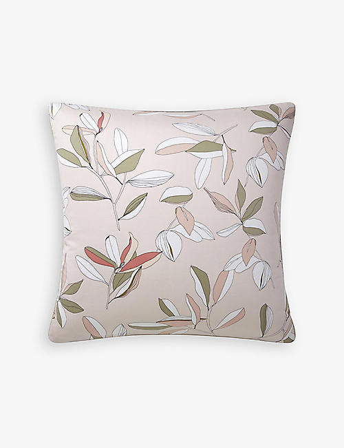 BOSS: Spring Bloom floral-print square cotton pillowcase 65cm x 65cm