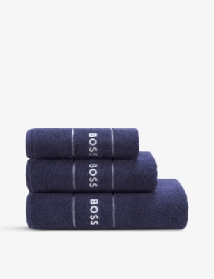 BOSS: Plain Egyptian cotton towel range