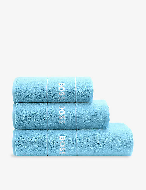 BOSS: Plain Egyptian cotton towel range