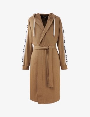 Buy SKIMS Terry Cotton-blend Robe - Brown At 50% Off