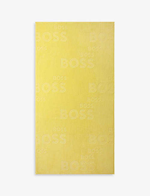 BOSS: Coast cotton beach towel 180cm x 100cm