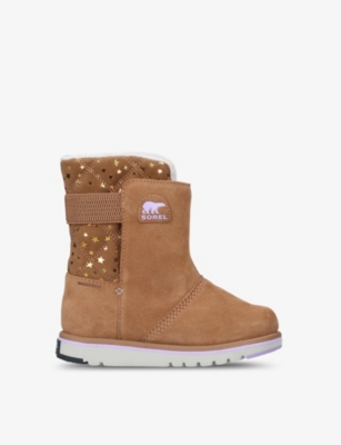 SOREL Youth Rylee star print suede boots 7 10 years Selfridges