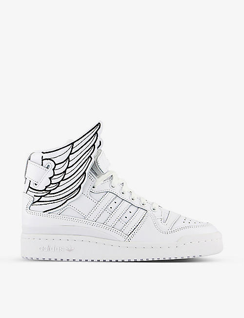 ADIDAS: adidas x Jeremy Scott New Wings leather high-top trainers
