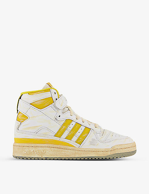ADIDAS: Forum 84 round-toe leather high-top trainers