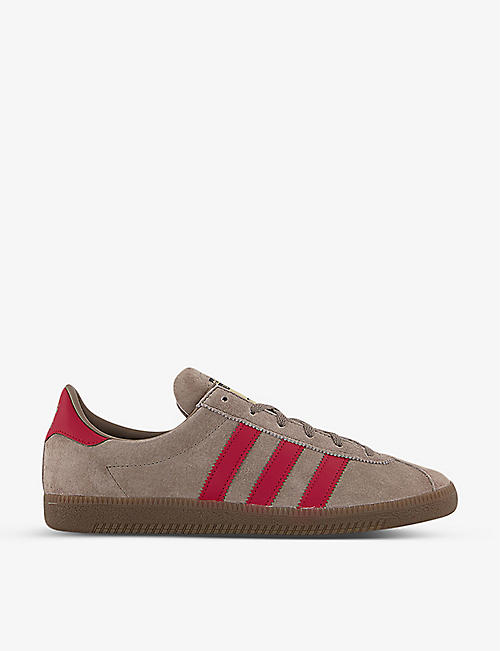 ADIDAS: Lone Star contrast-stripe suede trainers