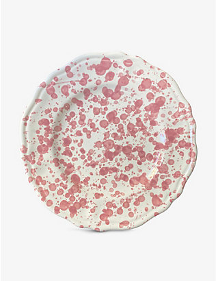 POPOLO: Splatter handmade ceramic plate 25cm