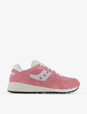 SAUCONY: Shadow 6000 panelled suede mid-top trainers