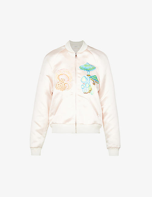 RODARTE: Mushroom-embroidered bomber jacket