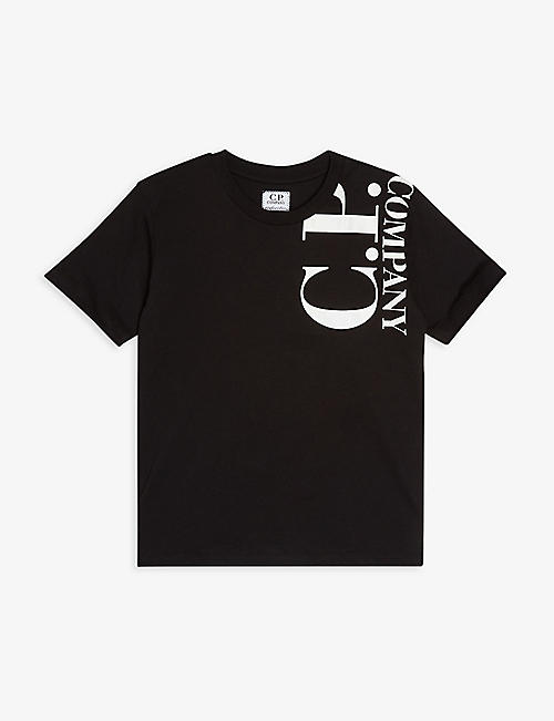 CP COMPANY: Logo-print cotton T-shirt 4-14 years