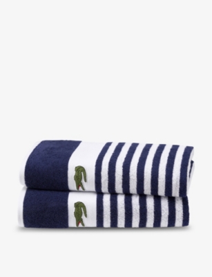 LACOSTE - Friendly organic-cotton bath sheet 100cm x 150cm