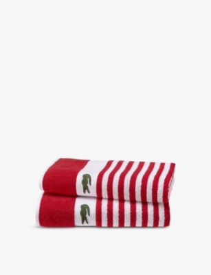 LACOSTE - Friendly organic-cotton bath sheet 100cm x 150cm