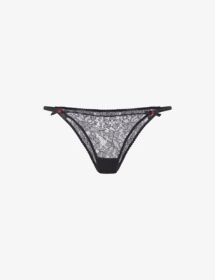 Agent Provocateur Lorna Low-rise Lace Briefs In Black | ModeSens