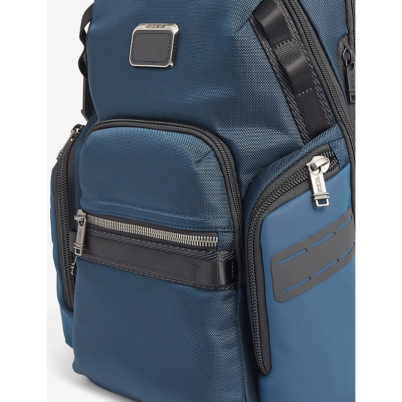 Shop Tumi Nathan Shell Backpack In Navy