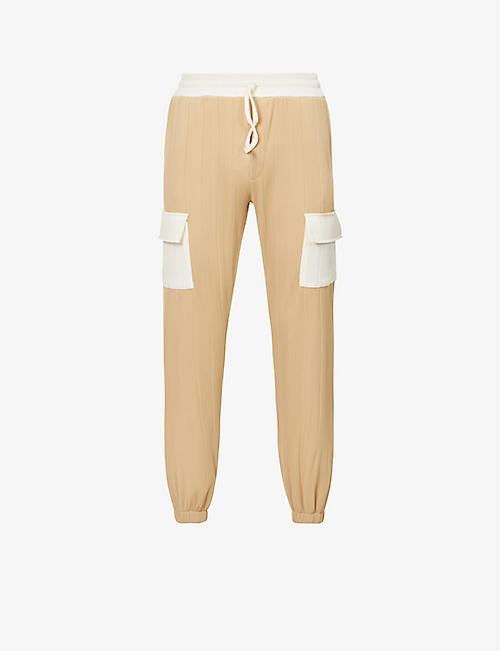 PREVU: Tait relaxed-fit tapered stretch-woven jogging bottoms