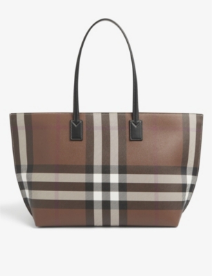 Burberry Note olive canvas bag