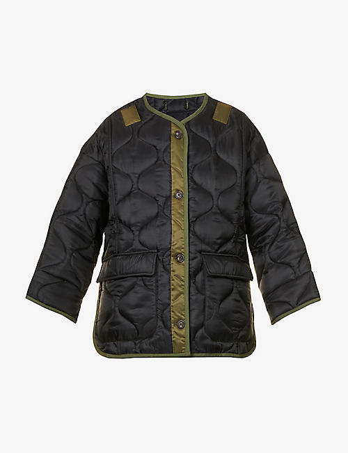 FRANKIE SHOP: Teddy quilted-shell jacket