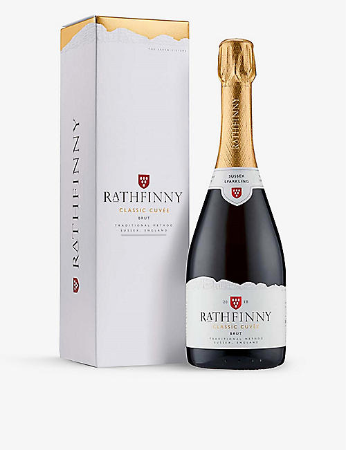SPARKLING WINE: Rathfinny Classic Cuvée Brut sparkling wine 2018 giftbox 750ml