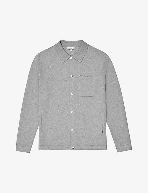 REISS: Walter cotton-blend overshirt
