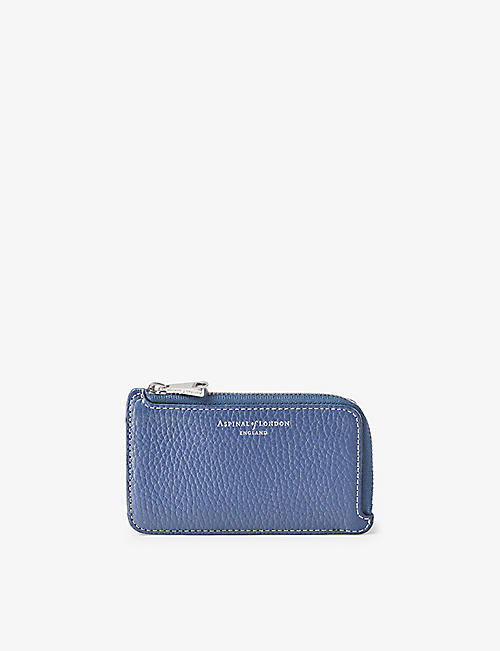 ASPINAL OF LONDON: Bluebell leather coin purse