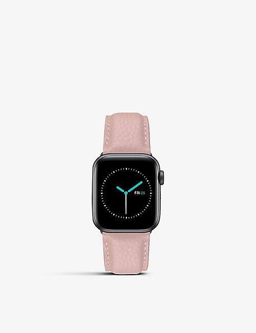 MINTAPPLE: Grained leather Apple Watch strap 40mm