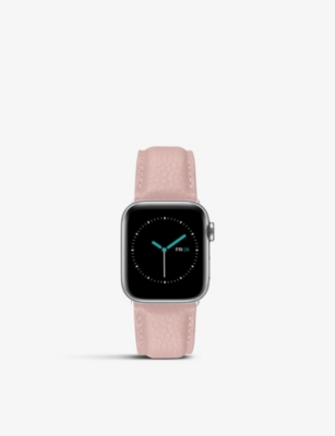 MINTAPPLE: Grained leather Apple Watch strap 44mm