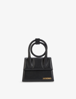 JACQUEMUS - Le Chiquito Noeud medium leather top handle bag ...