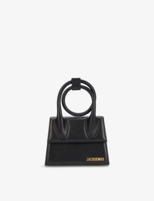 JACQUEMUS Le Chiquito Noeud medium leather top handle bag