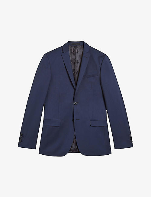 TED BAKER: Perthjs single-breasted wool suit jacket