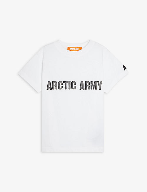 ARCTIC ARMY: Logo-print round-neck cotton-jersey T-shirt 4-14 years