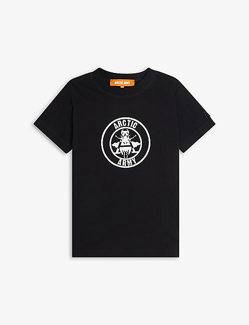 ARCTIC ARMY: Circle logo-print cotton-jersey T-shirt 4-14 years